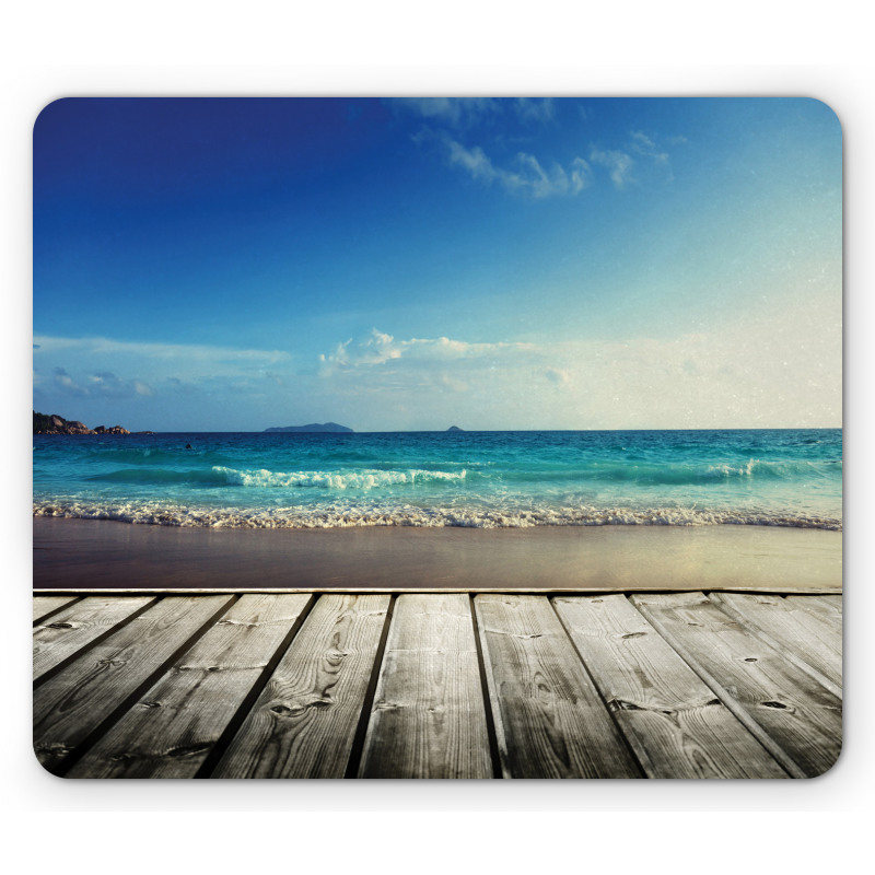 Weathered Beach Waves Mouse Pad