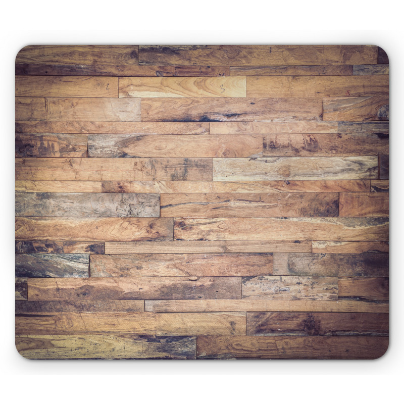 Earthy Toned Planks Mouse Pad