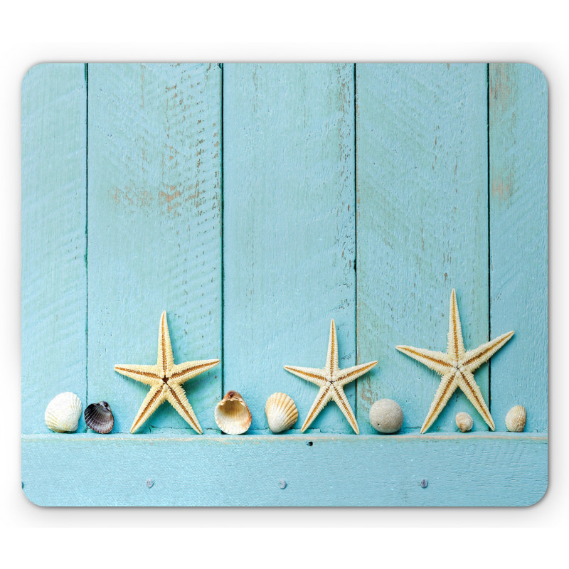 Nautical Stars Shell Mouse Pad