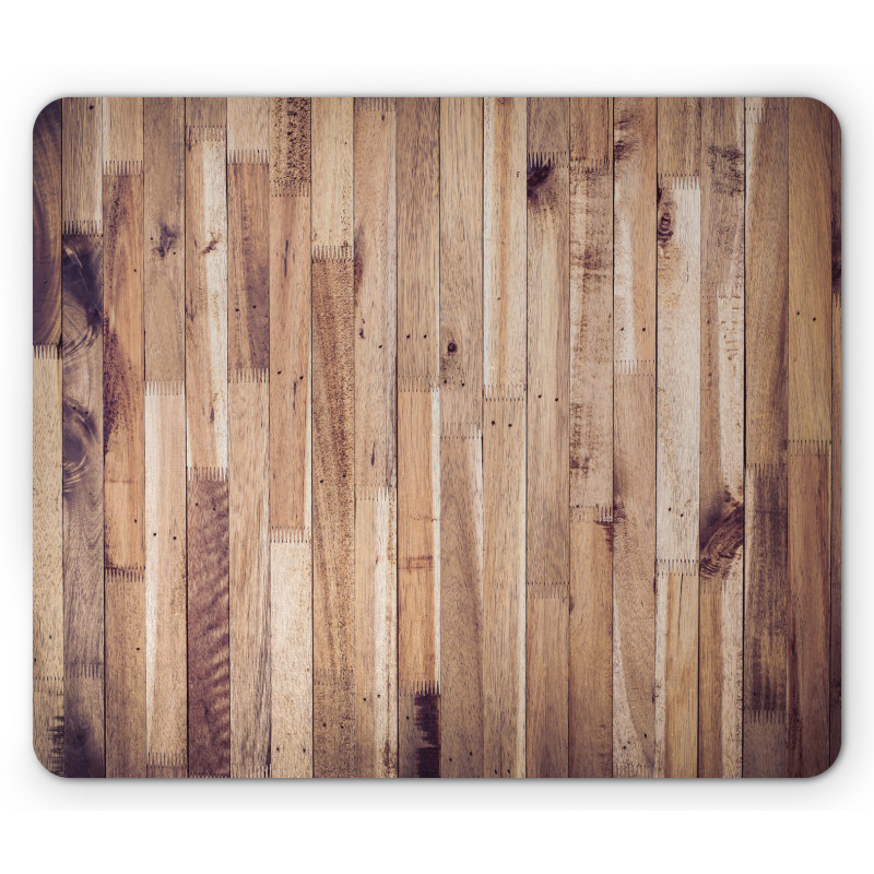 Aged Planks Pattern Mouse Pad