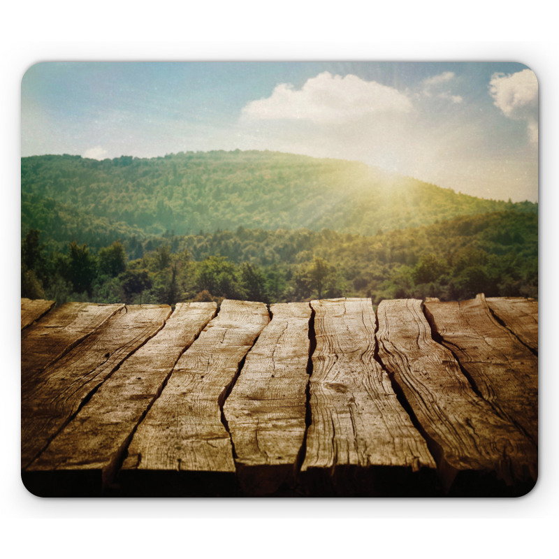 Mountain Side Landscape Mouse Pad