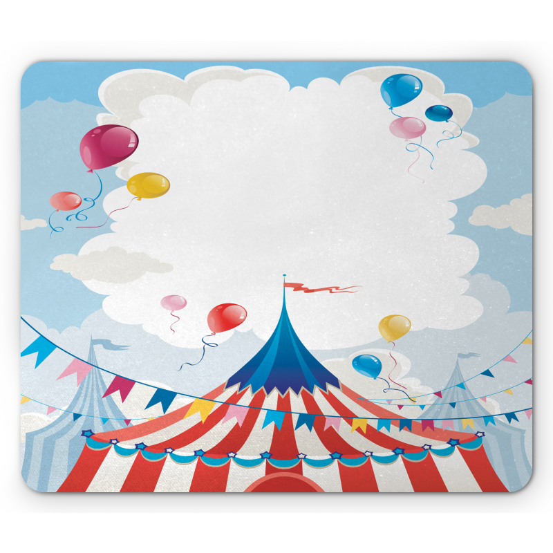 Circus Day Canvas Tent Mouse Pad