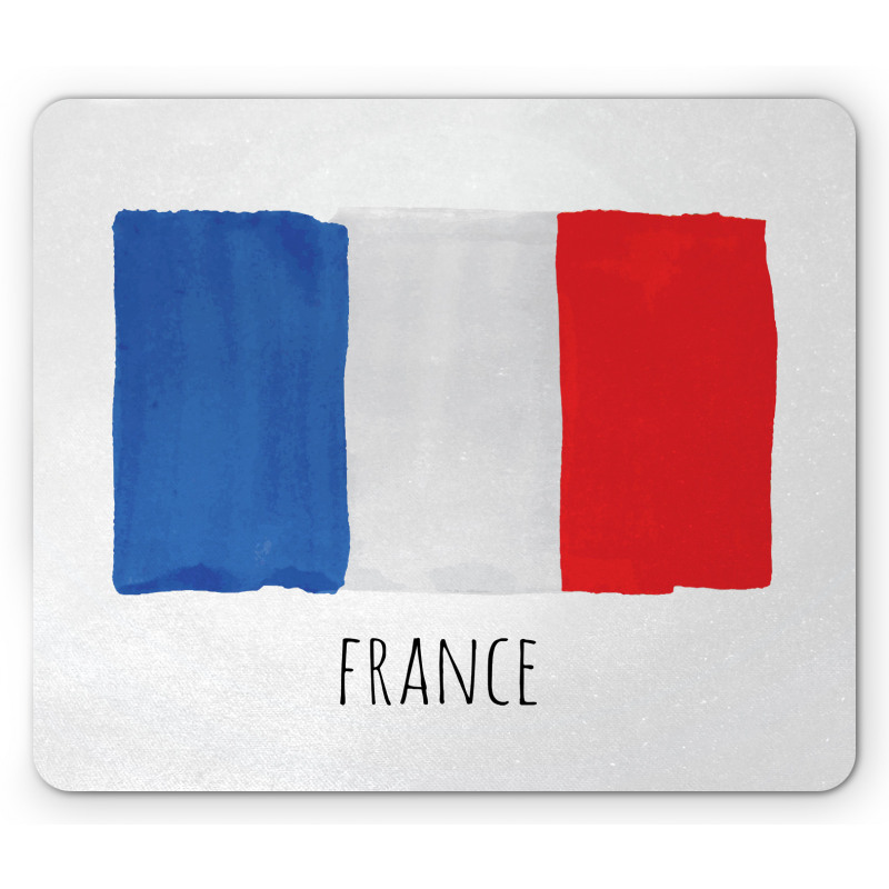 Simplistic Watercolor Flag Mouse Pad