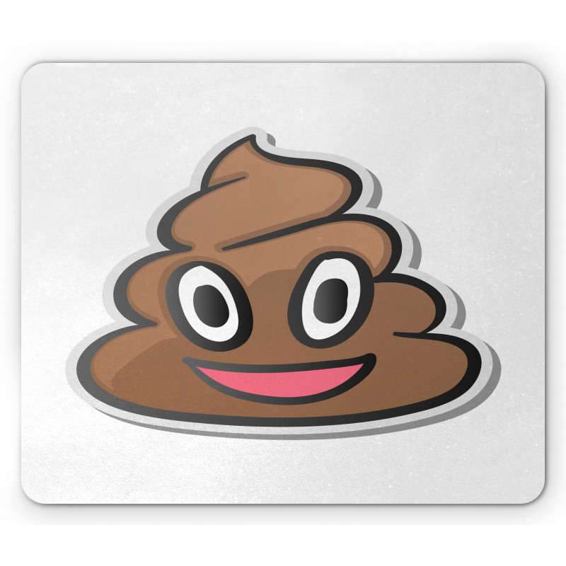 Smiling Face Turd Doodle Mouse Pad