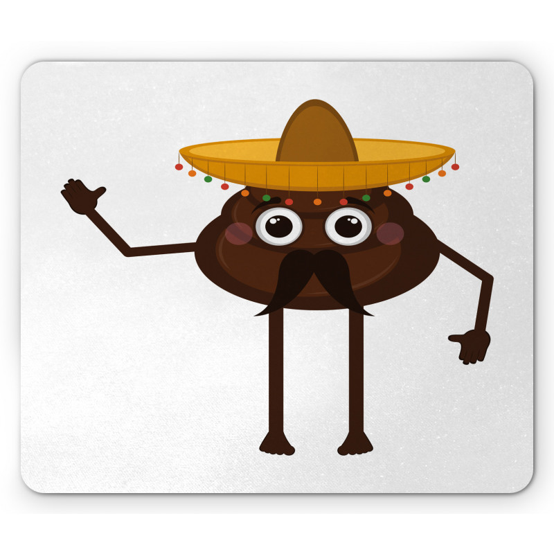 A Funny Mexican Turd Mouse Pad