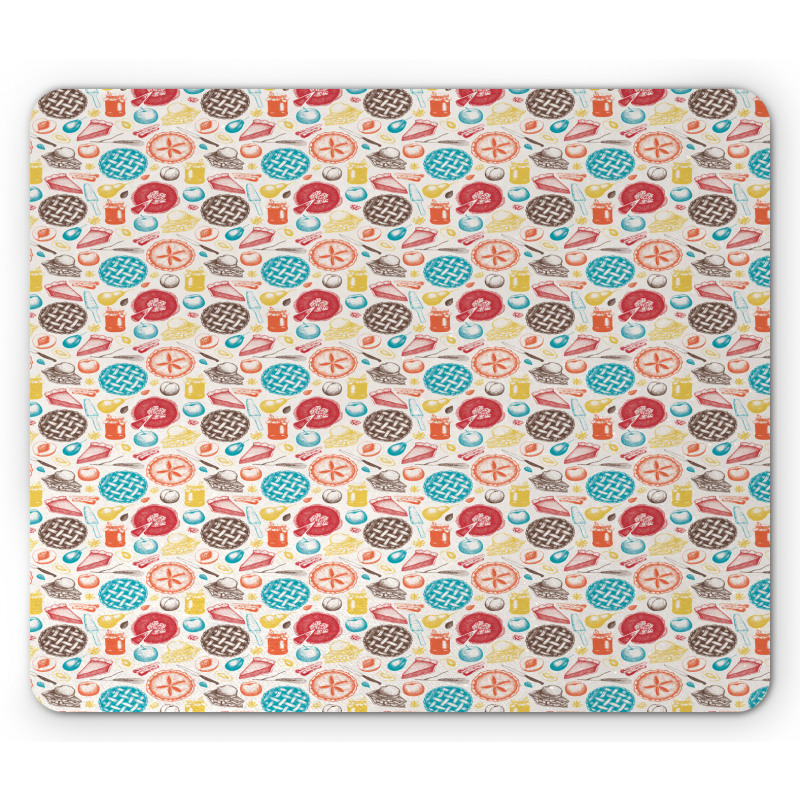 Bakery and Kitchen Items Mouse Pad