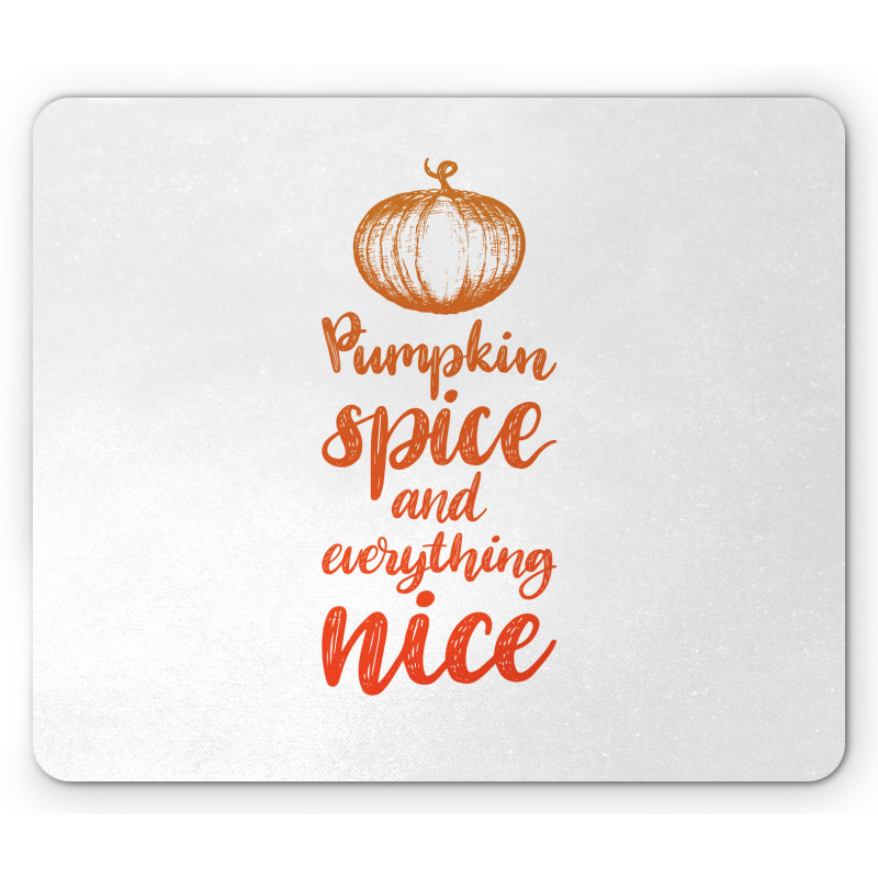 Romantic Fall Writing Mouse Pad