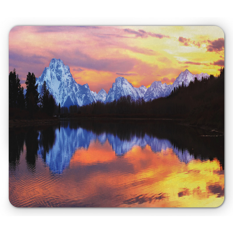 Grand Tetons View at Sunset Mouse Pad