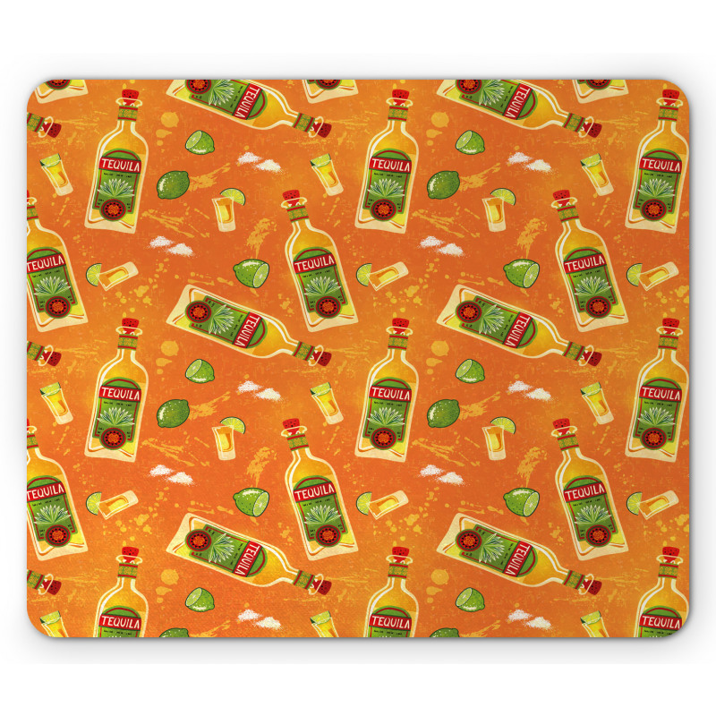 Shot Glasses Bottles Limes Mouse Pad