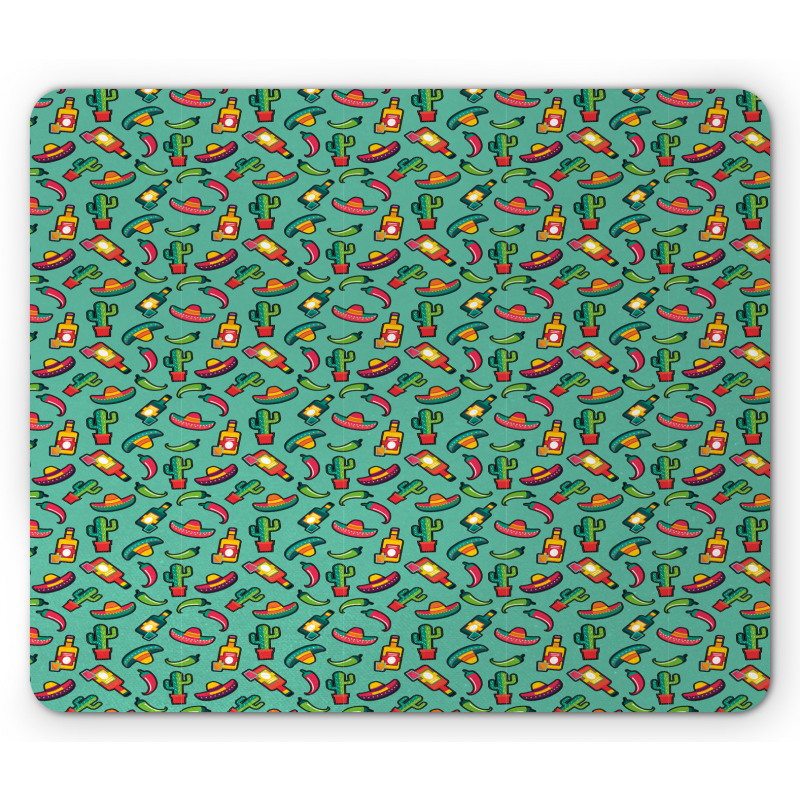 Colorful Mexican Pattern Mouse Pad