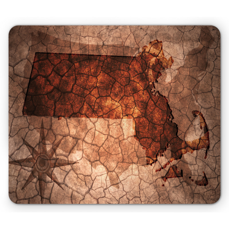 State Map USA Theme Mouse Pad