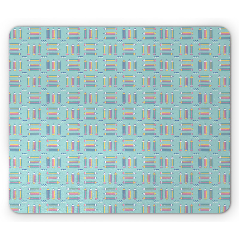 Colorful Cartoon Pencils Mouse Pad