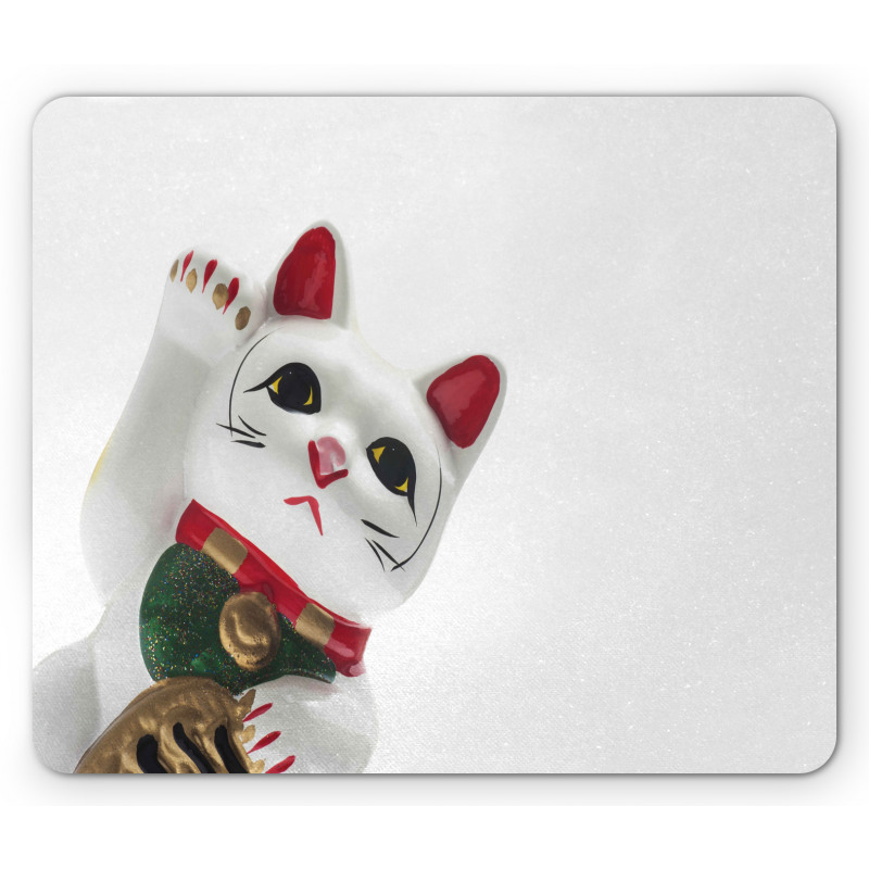 Lucky Cat Neko Waveing Mouse Pad