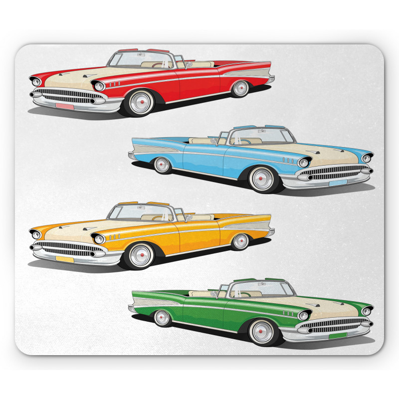 Roadsters Old Vintage Mouse Pad