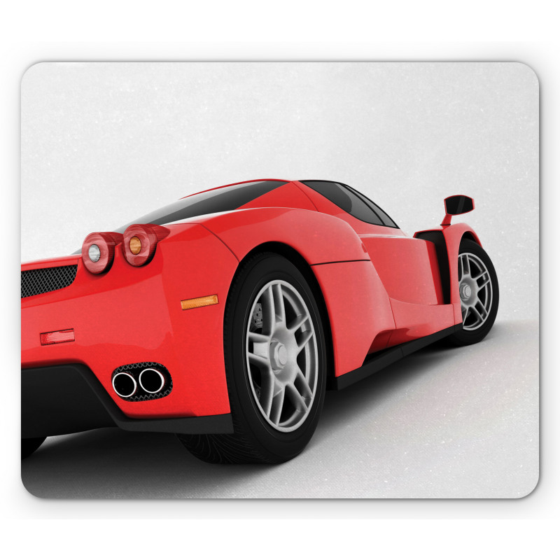 Red Super Sports Car Mouse Pad