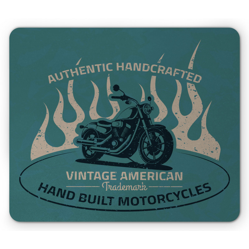 Retro Motorcycle Club Mouse Pad