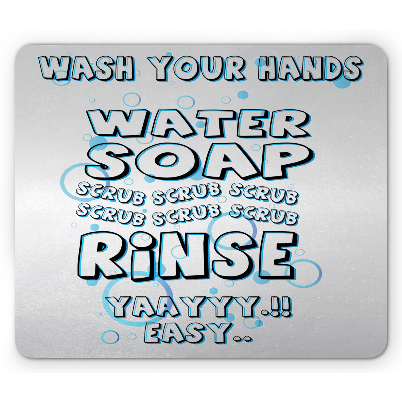 Water Soap Scrub Mouse Pad