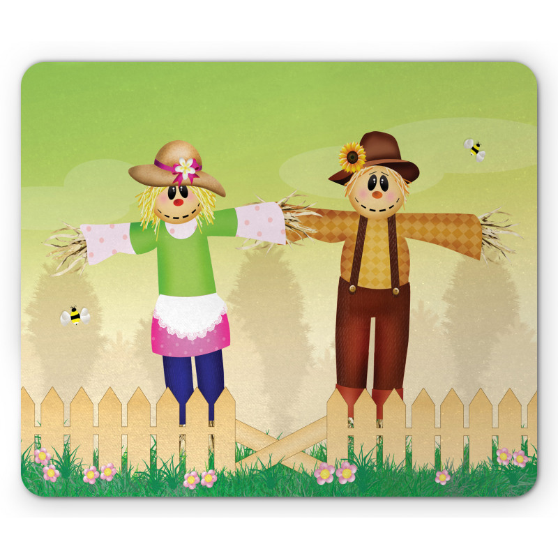 Cartoon in Garden Mouse Pad