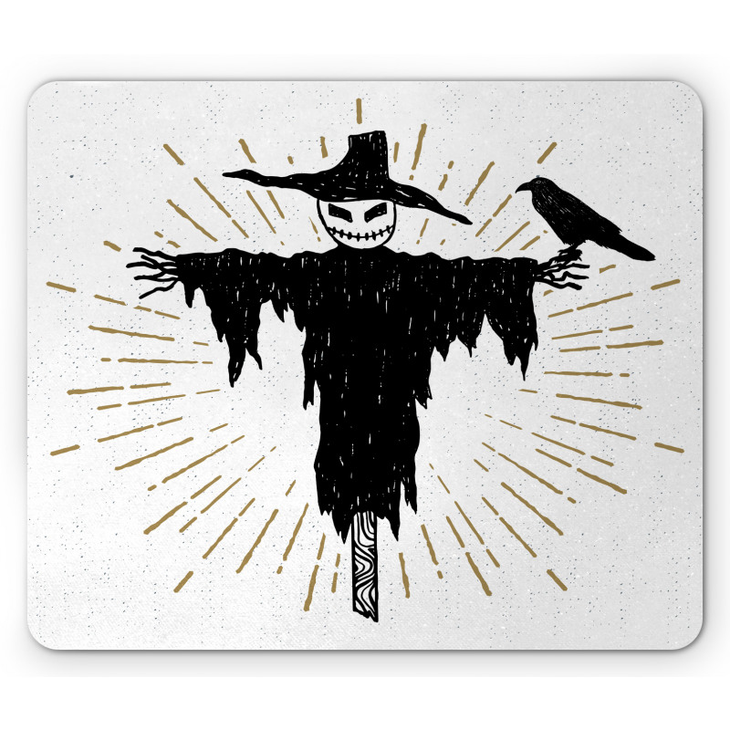 Halloween and Crow Mouse Pad