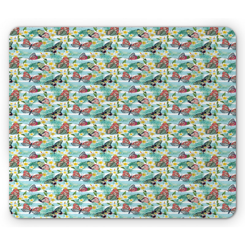 Exotic Summer Butterfly Mouse Pad