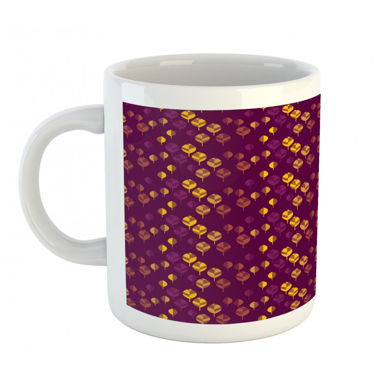 Cozy Abstract Leaves Mug