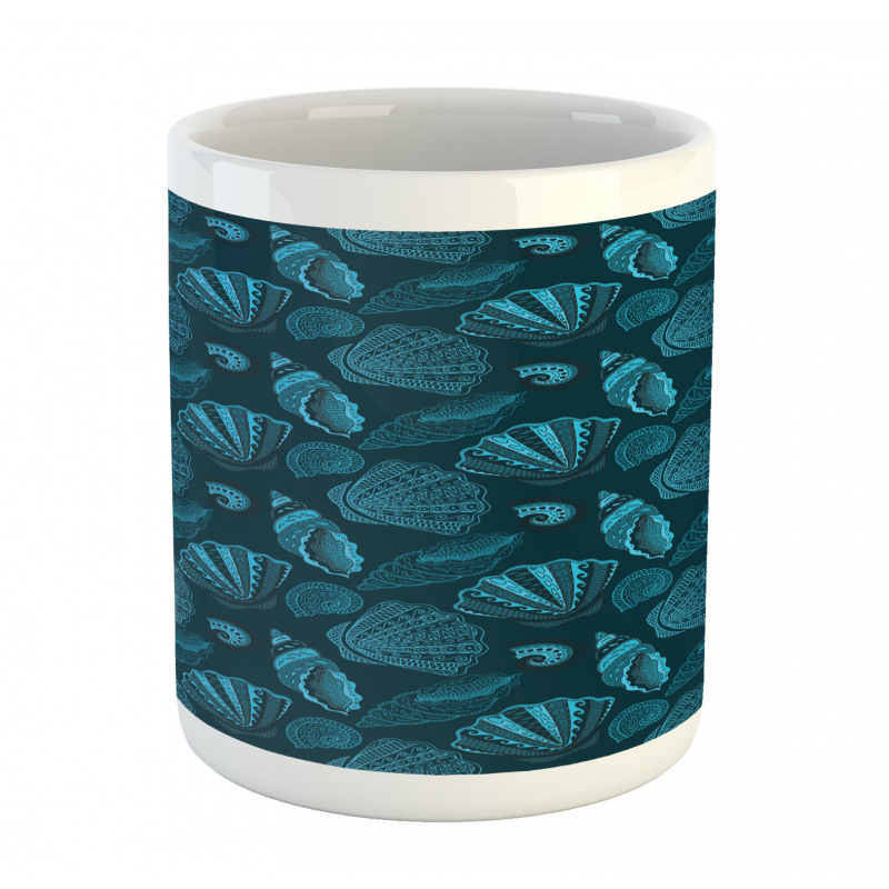 Underwater Sea Shells Art Mug