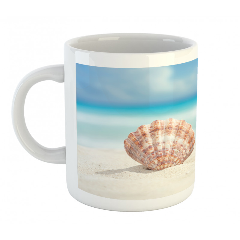 Sandy Exotic Beach Shell Mug