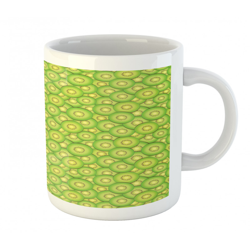 Exotic Fruit Slices Pattern Mug