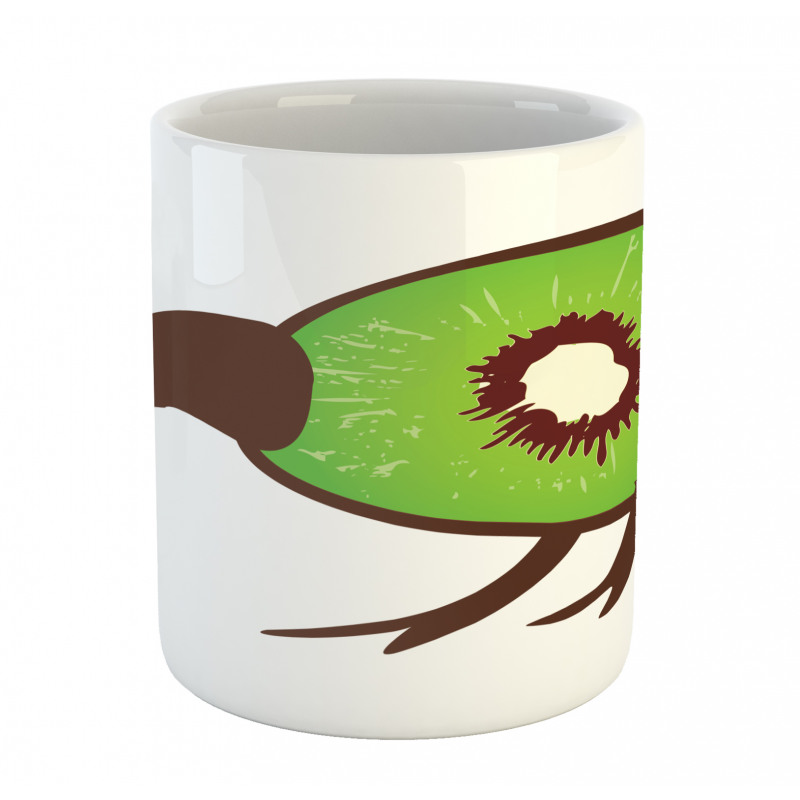 Small Bird and Fruit Slice Mug