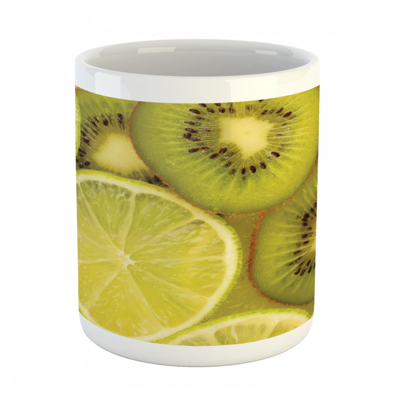 Close up Exotic Fruit and Lime Mug