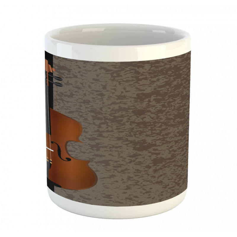 Piano and Violin Grunge Art Mug