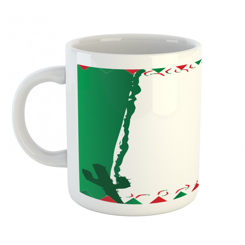 Mexican Colors Flags Cacti Mug