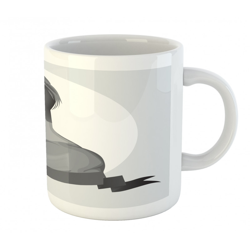 Greyscale Beardless Boy Mug