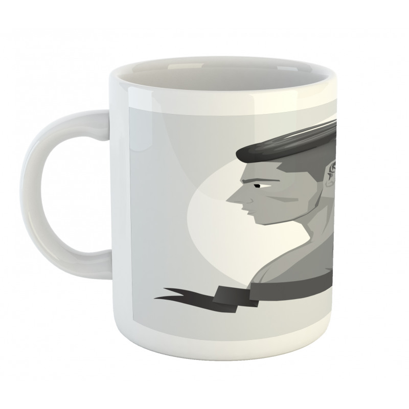 Greyscale Beardless Boy Mug