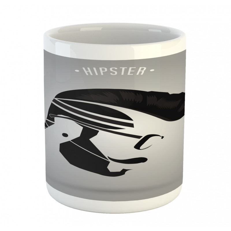 Male Hipster Art Mug