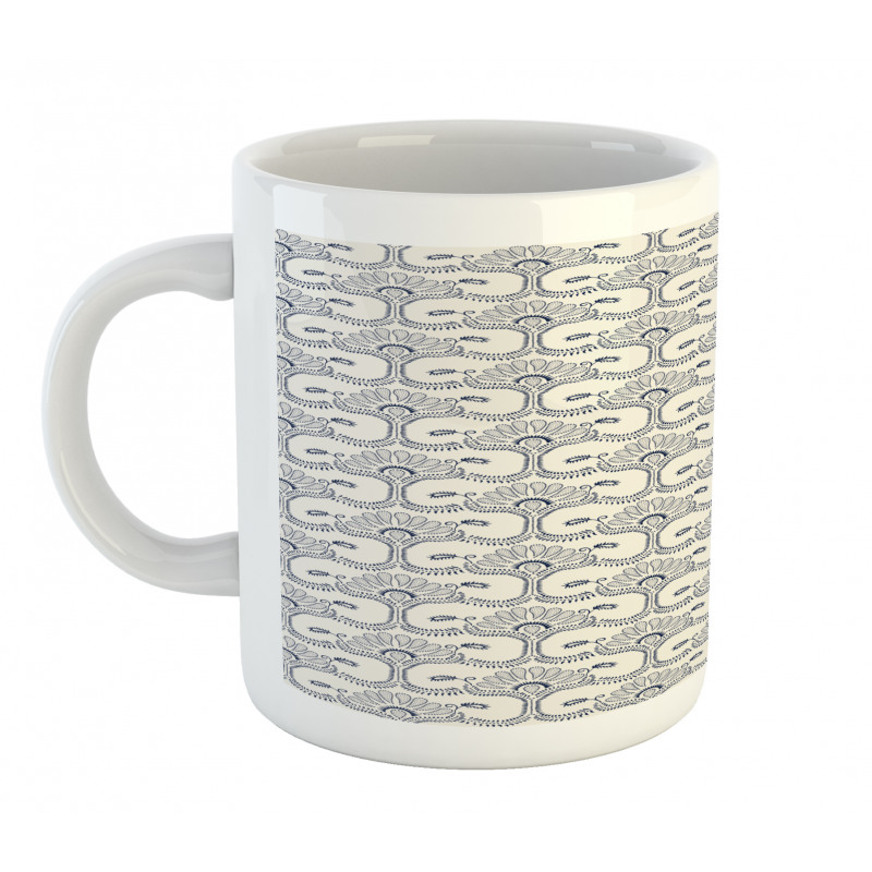 Antique Dotwork Motif Art Mug