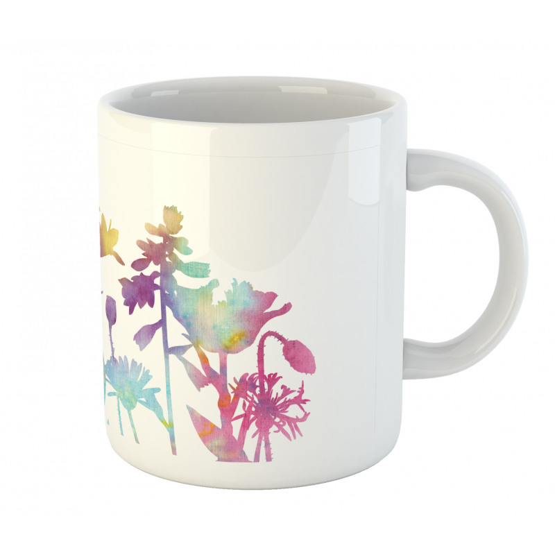 Colorful Ombre Floral Art Mug