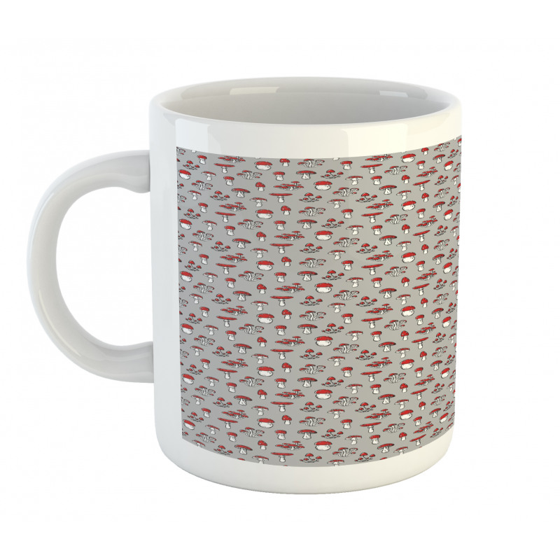 Amanita Fungus Pattern Mug