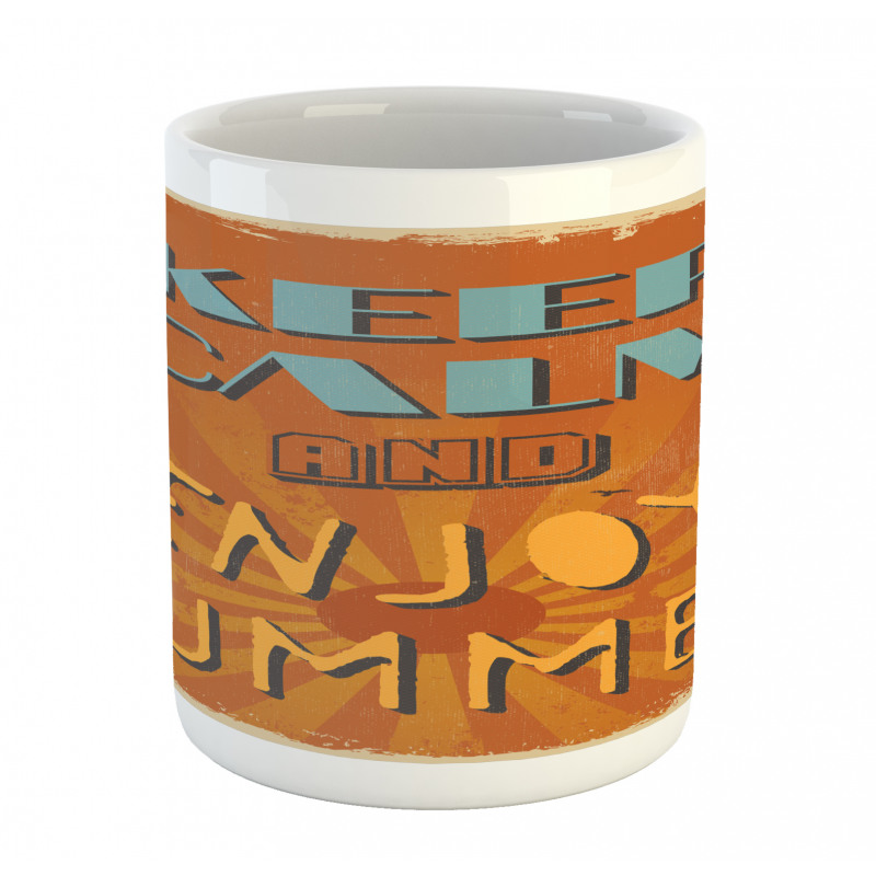 Retro Enjoy Summer Beams Mug