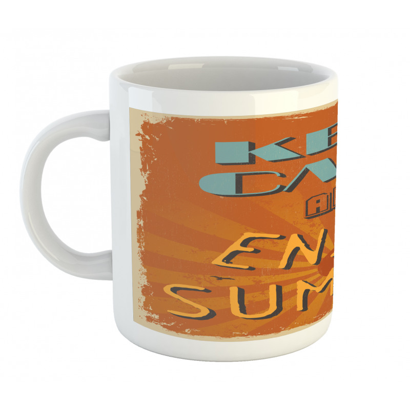 Retro Enjoy Summer Beams Mug