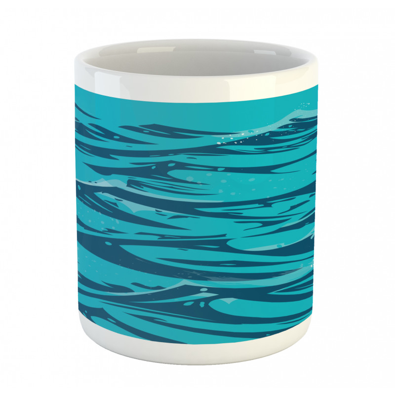 Abstract Waves Art Mug