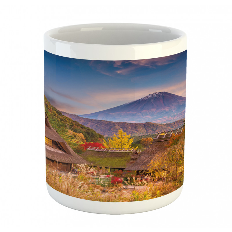 Landscape of Old Village Rural Mug