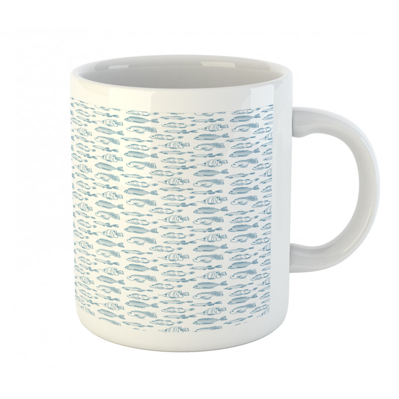 Outline Design Fish Design Mug