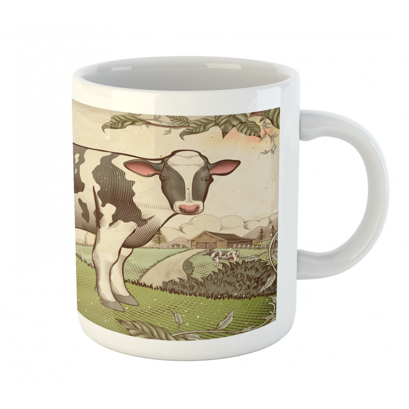 Dairy Cattle Farmland Mug