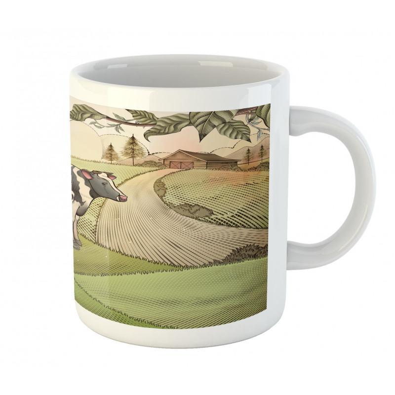 Dairy Cows Countryside Mug