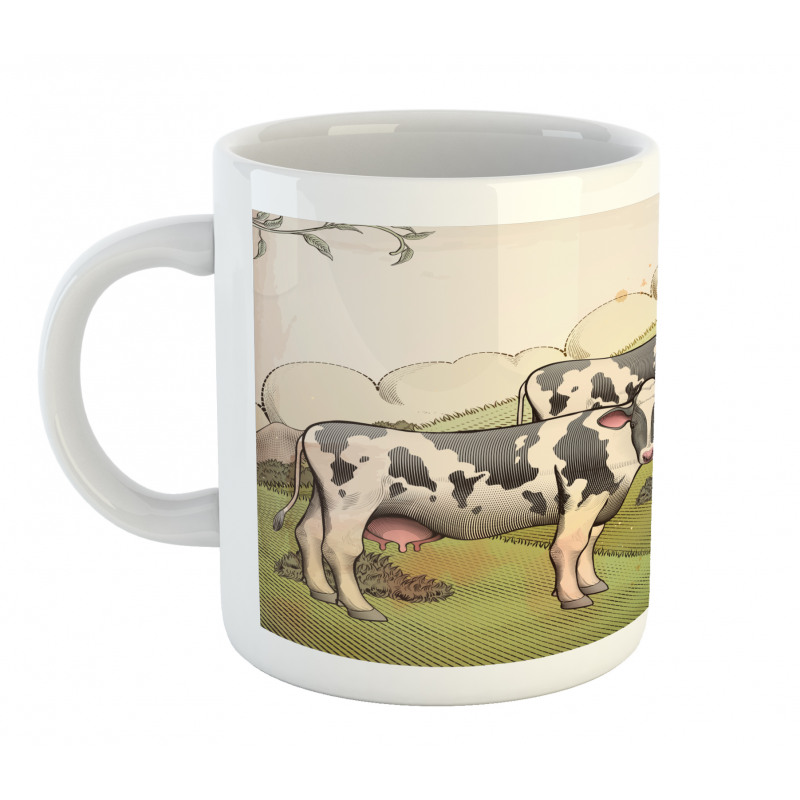 Dairy Cows Countryside Mug