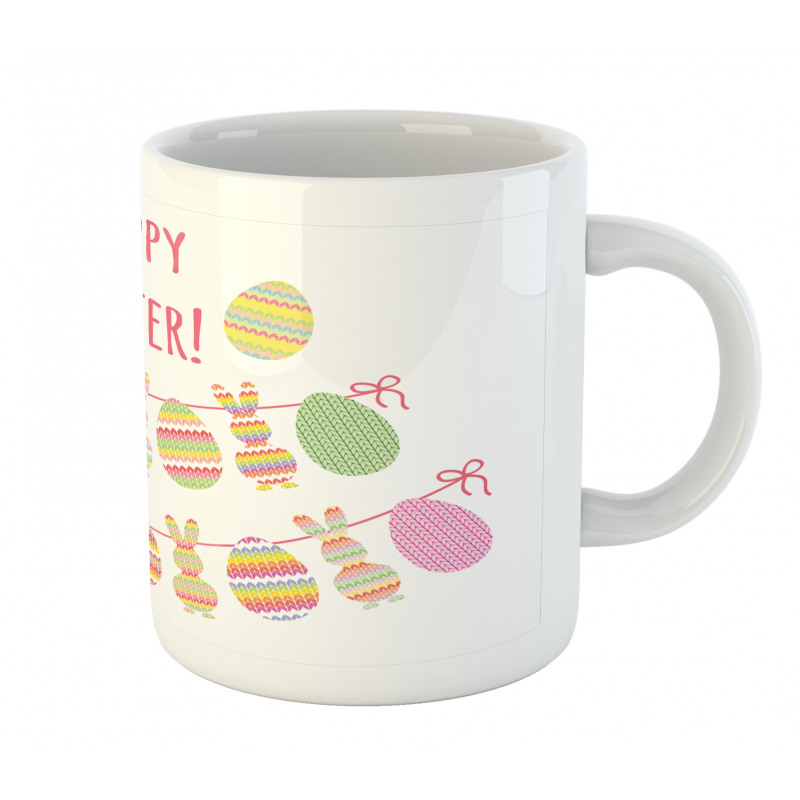 Happy Rabbit Bunting Mug