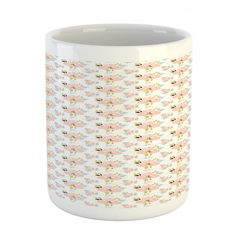 Simple Abstract Floral Art Mug