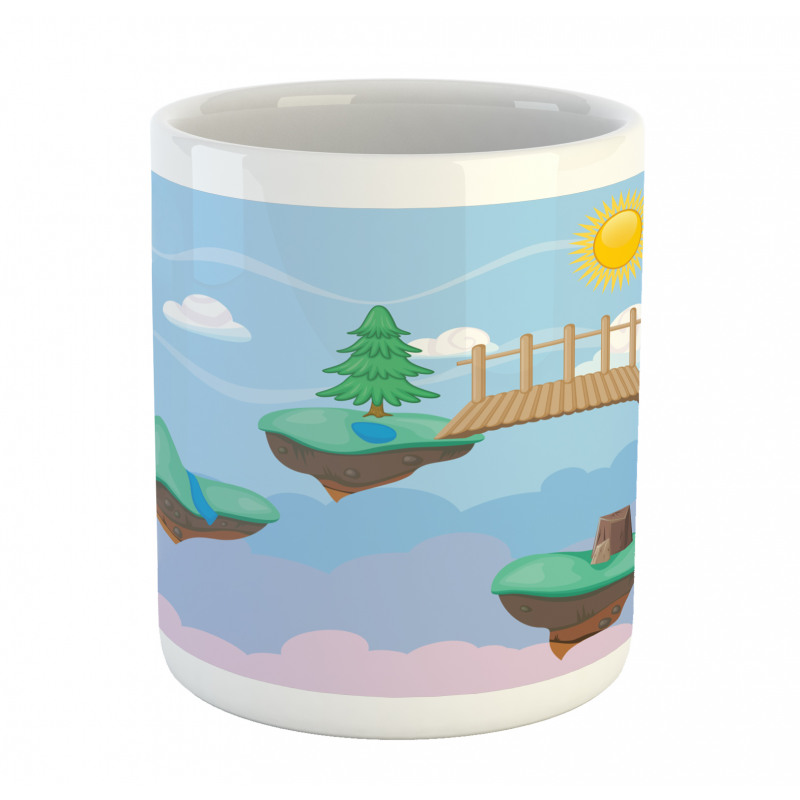 Flying Islands Game Platform Mug