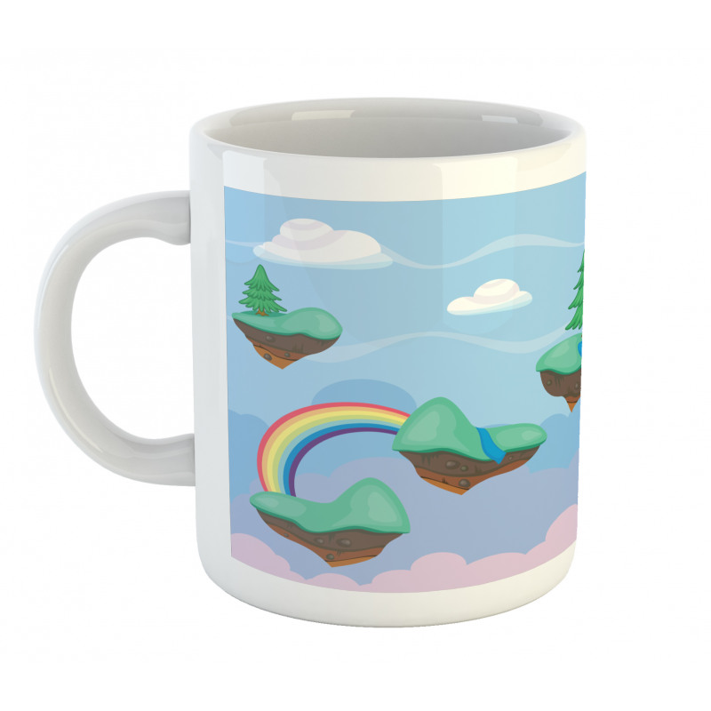 Flying Islands Game Platform Mug